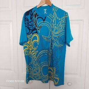 UNK NBA New Orleans‎ Graphic T-Shirt XXL Blue & Yellow